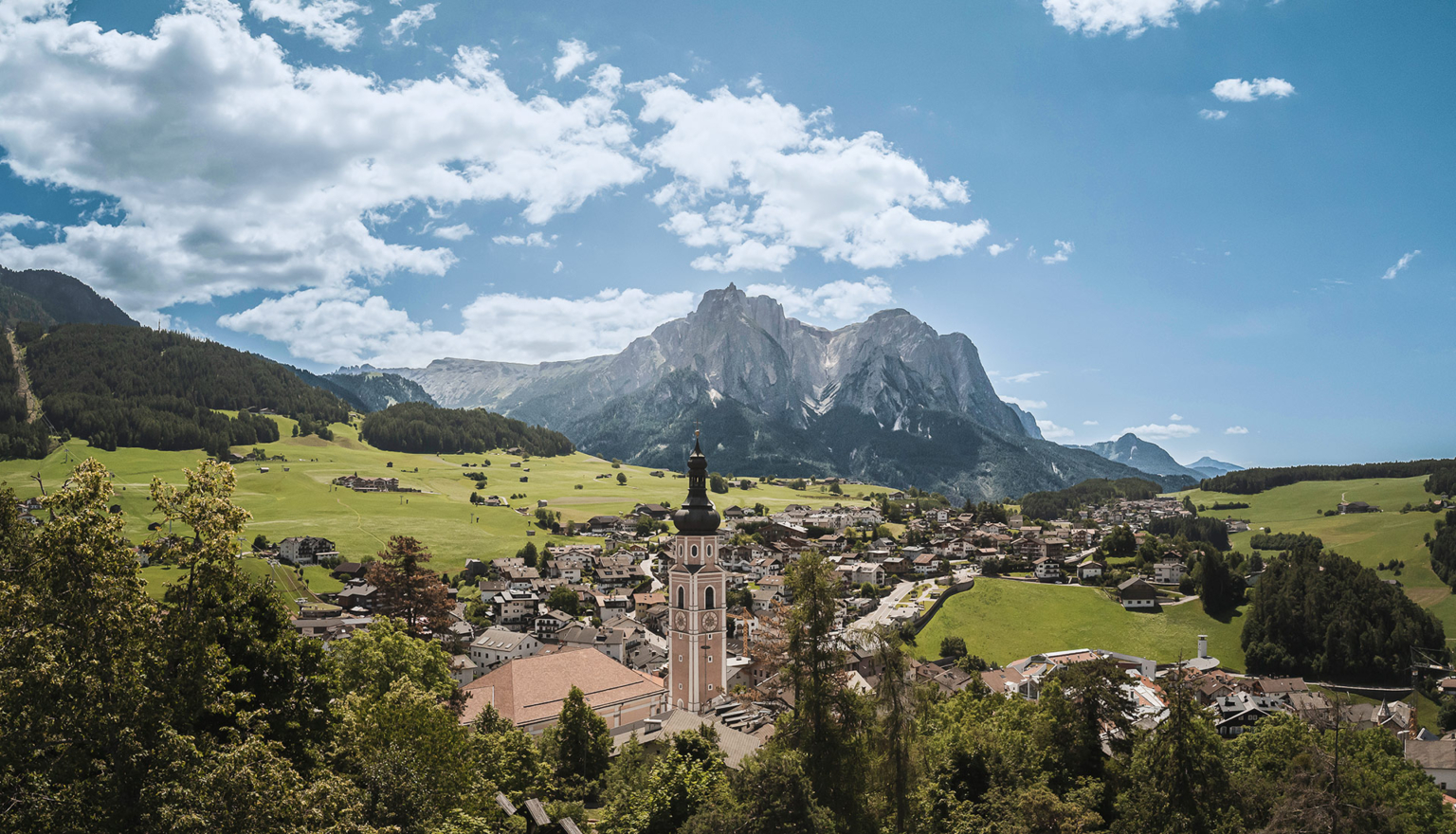 Dolomitenlandschaft bei Kastelruth und der Seiser Alm